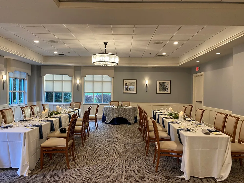 Charcoal room set up for private party